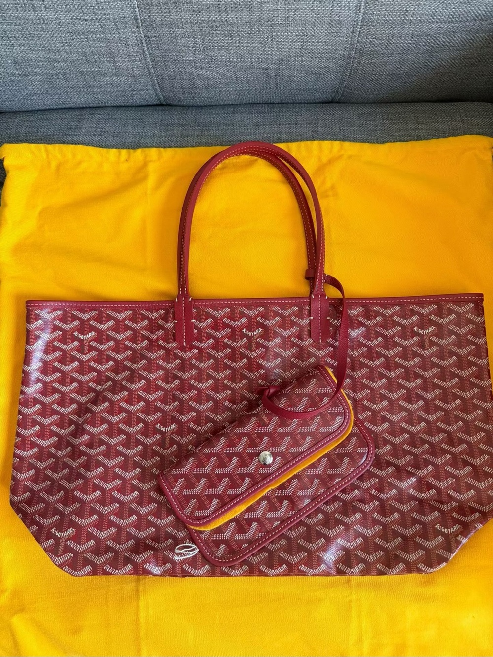 Goyard St. Louis PM tote - Burgundy